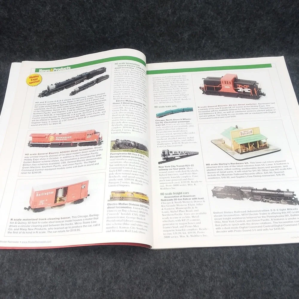Lot of 5 Issues Model Railroader Magazine‎ 2009 How To Build Layout Operate